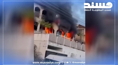 الفيديو قديم ولا يعود لقصف إيراني بل لحريق في طبريا