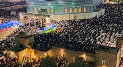 فيديو المسجد الأقصى من رمضان العام الحالي وليس فجر اليوم