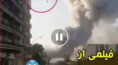 فيديو سقوط الصاروخ على مرفأ بيروت مفبرك