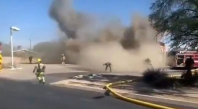 فيديو من حريق في ولاية أريزونا الأمريكية يُتداول على أنه يوثق انفجارًا في تل أبيب