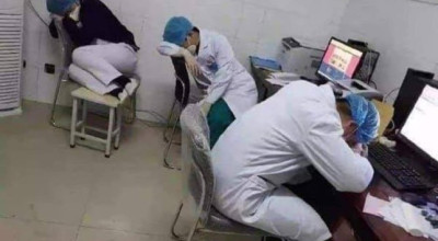 هل فعلًا هذه الصورة للطواقم الطبية في غزة؟