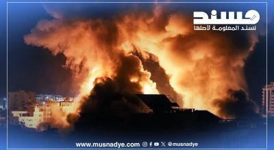 الصورة تعود لقصف إسرائيلي على غزة، وليست لقصف أمريكي استهدف صنعاء