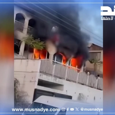 الفيديو قديم ولا يعود لقصف إيراني بل لحريق في طبريا