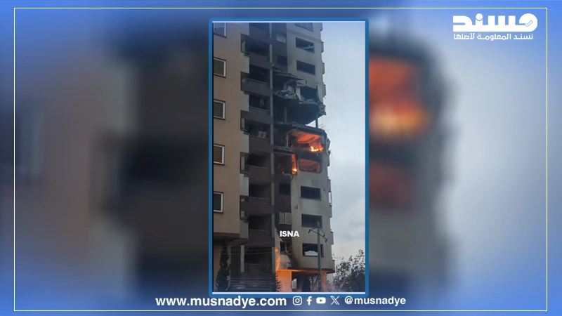 الفيديو لا يعود لانفجار حديث في طهران اليوم