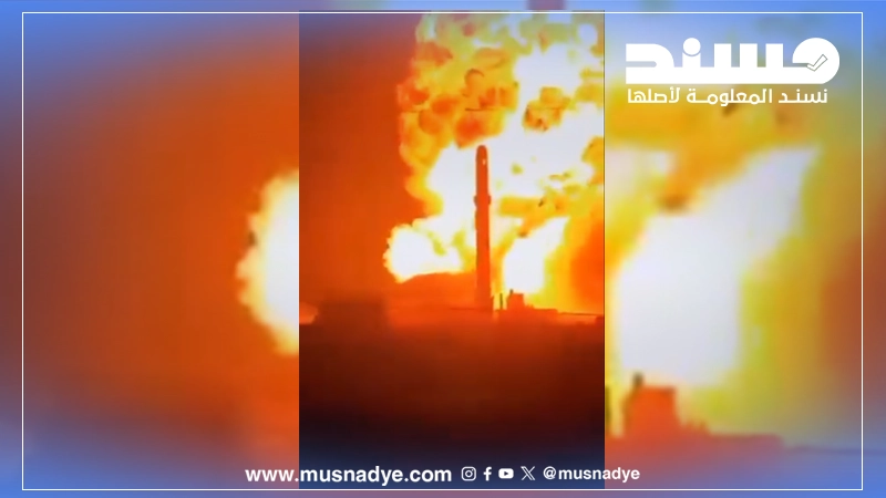 مقطع الحريق المتداول لا يعود لقصف استهدف صنعاء، بل يعود لانفجار مقطورة غاز