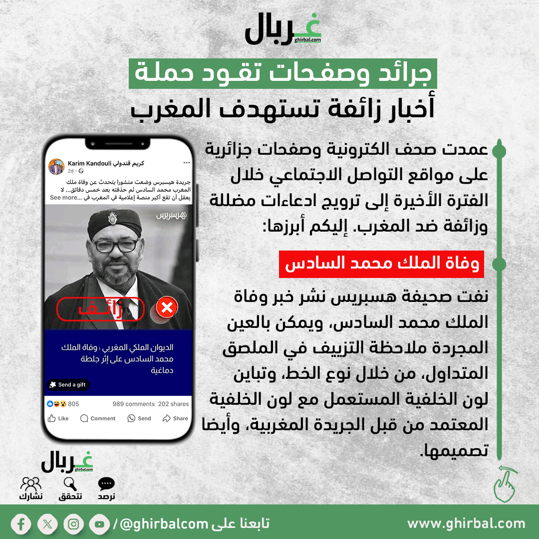 جرائد وصفحات تقود حملة تضليل تستهدف المغرب