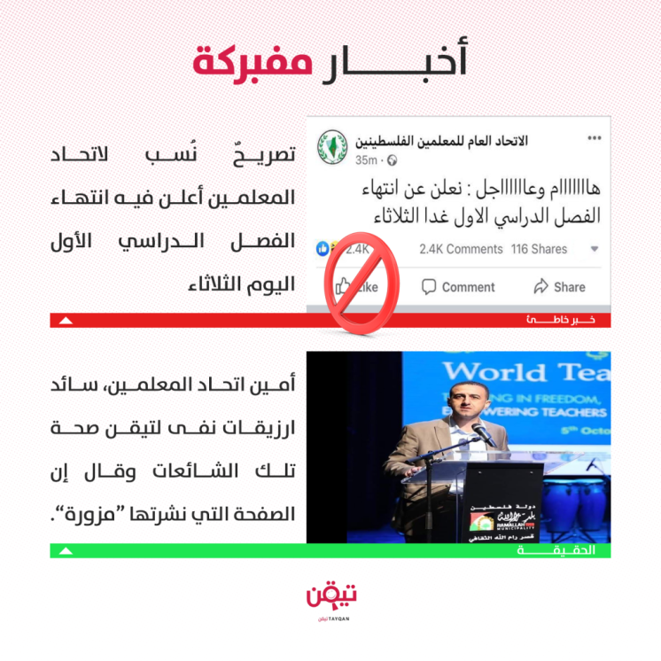 انتهاء الفصل الدراسي الأول في فلسطين.. ما حقيقته؟