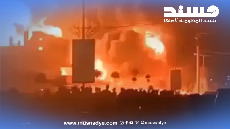 الفيديو لا يعود لحرائق في مصفاة حيفا بل في سوريا في أبريل2025