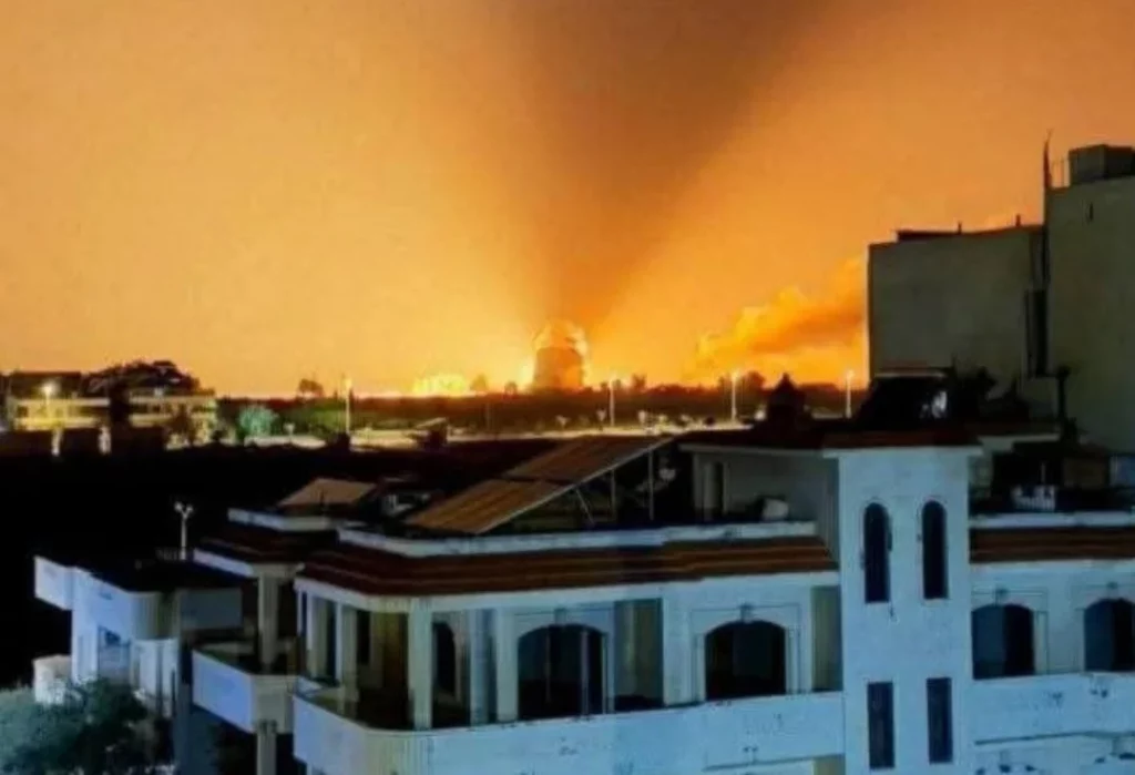 الصورة من حماة السورية وليست من مأرب اليمنية